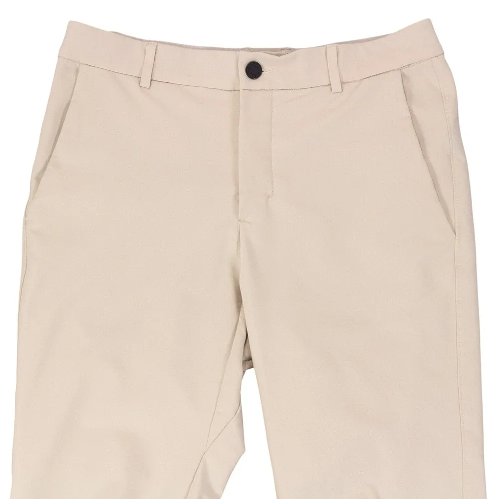 UNRL Halifax Golf Pants Mens M 31-33 Beige Polyester Spandex Tapered Athletic
